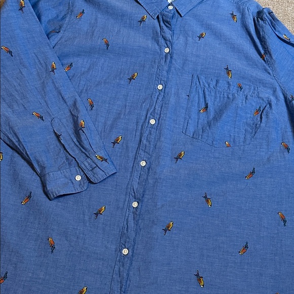 NWT - 3X - plus sized Old Navy button up / down bird shirt - Picture 8 of 10